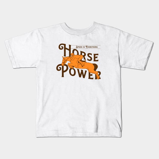 Horse Power Kids T-Shirt by GS